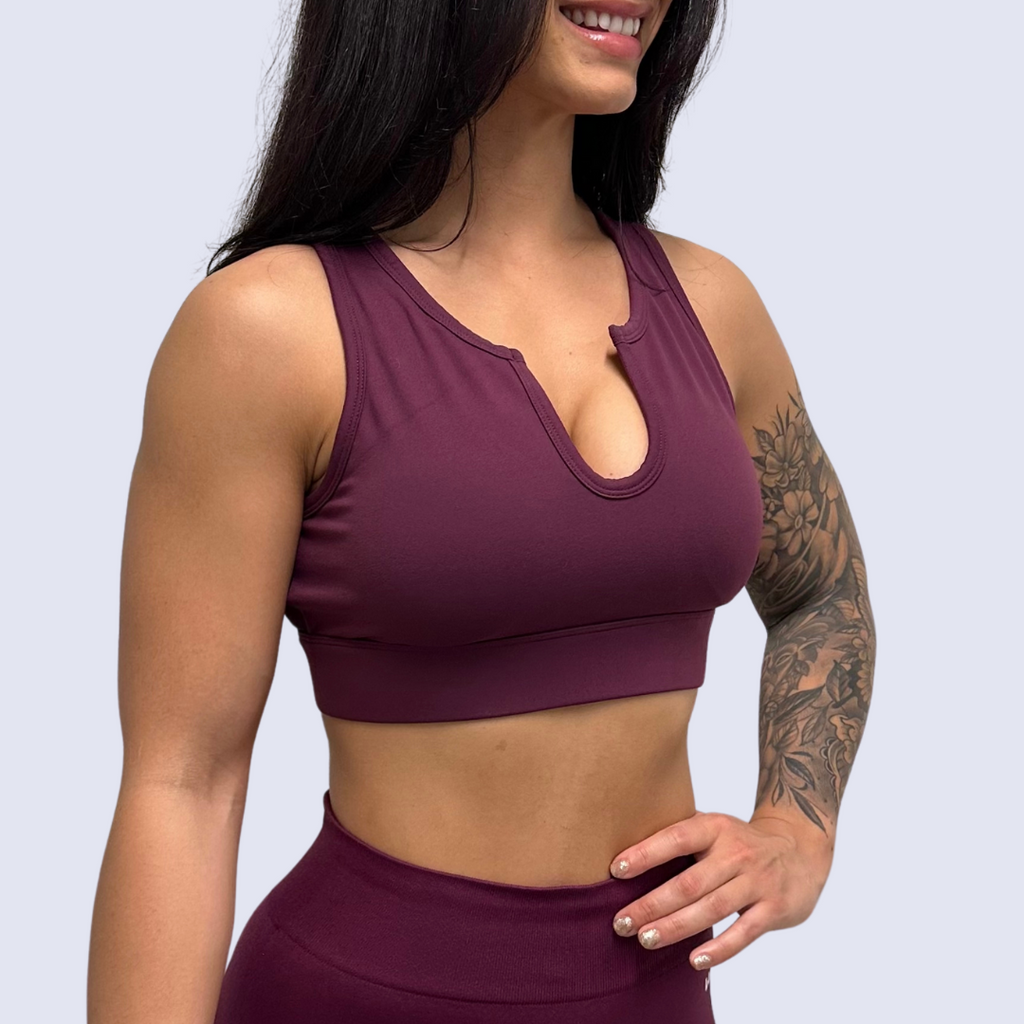 Westside - This stunning maroon bandeau bra is the perfect